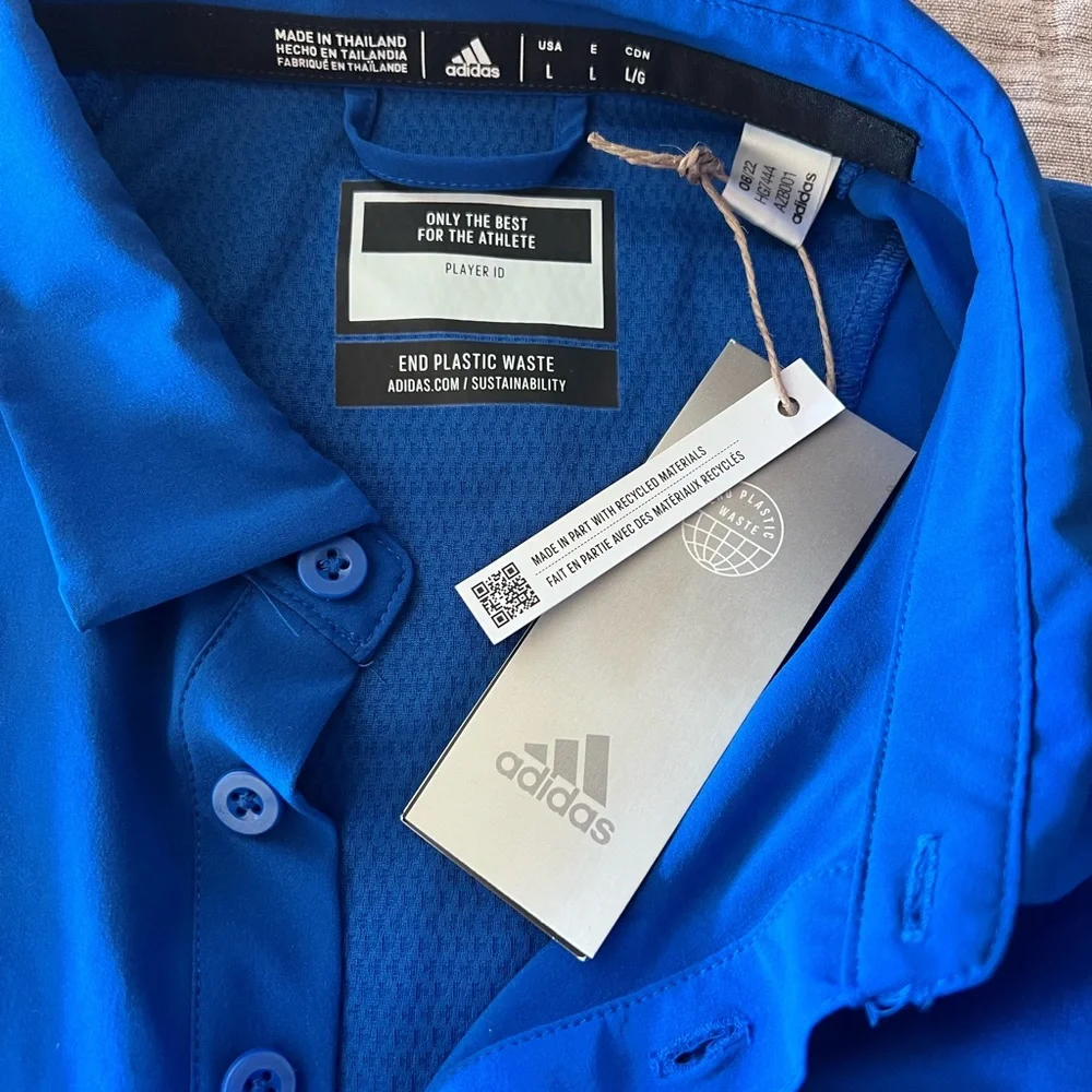 Adidas Louisiana Tech Bulldogs AEROREADY Stadium Coaches Polo | Royal Blue | Lg